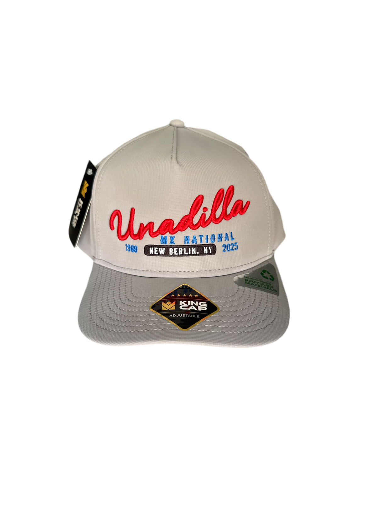 25 MX Unadilla Grey Embroidery Hat