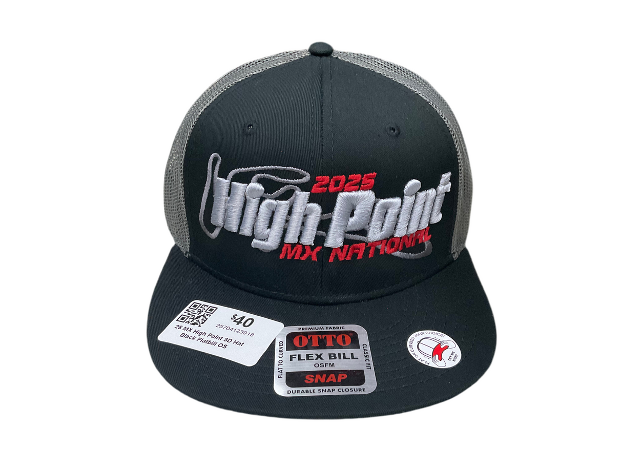 25 MX High Point 3D Flatbill Hat