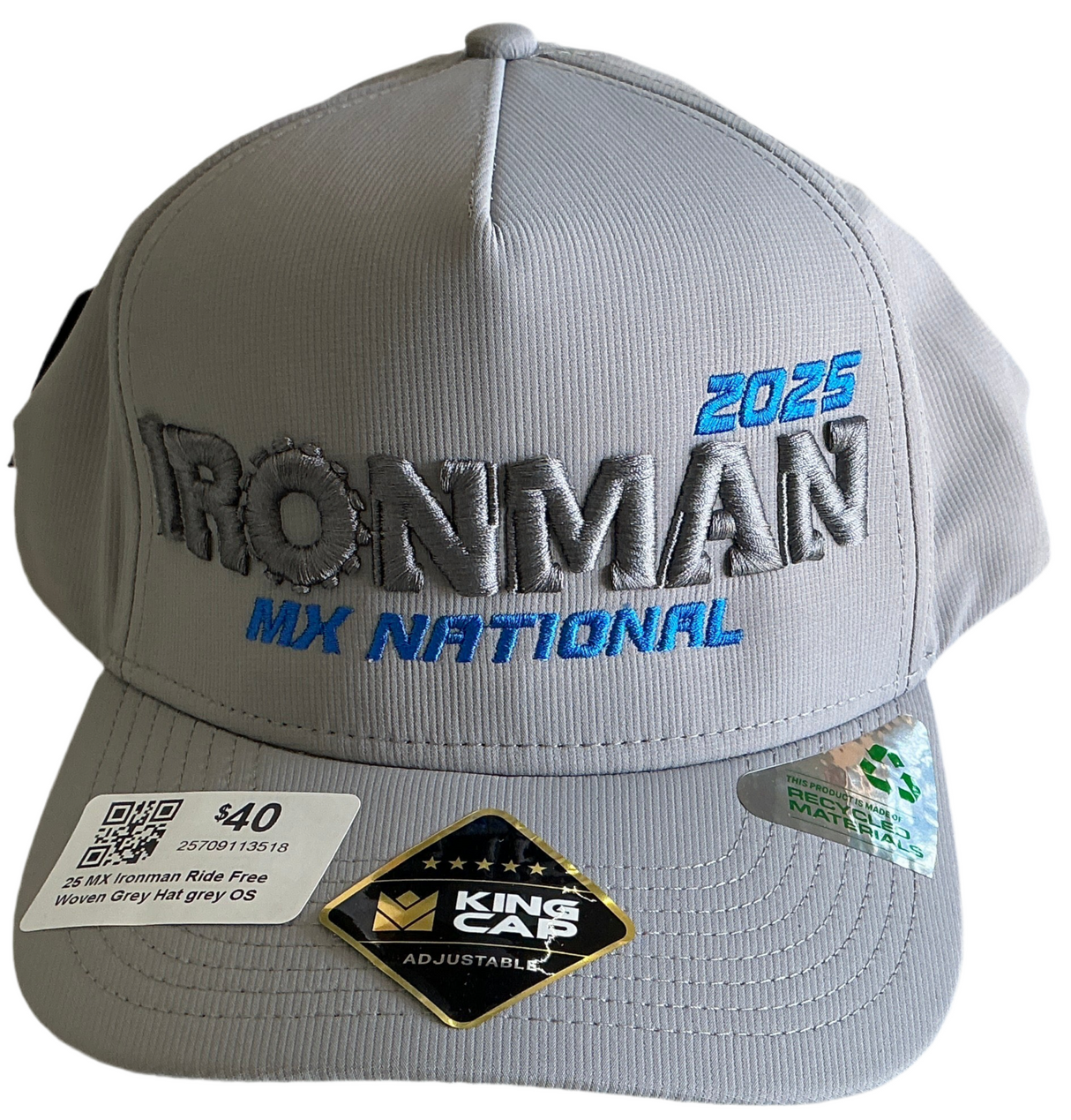 25 MX Ironman Grey Hat