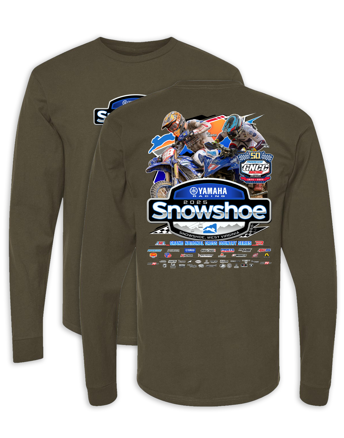 25 GNCC Snowshoe Event Combined Longsleeve
