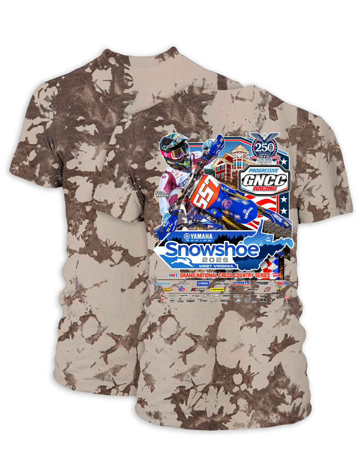 26 GNCC Snowshoe Event Tee Bike
