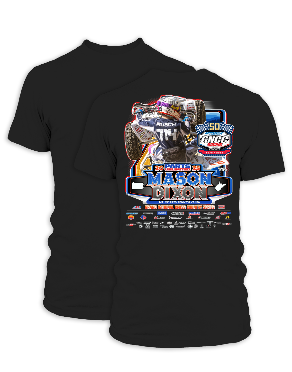 25 GNCC Mason Dixon Event Tee ATV