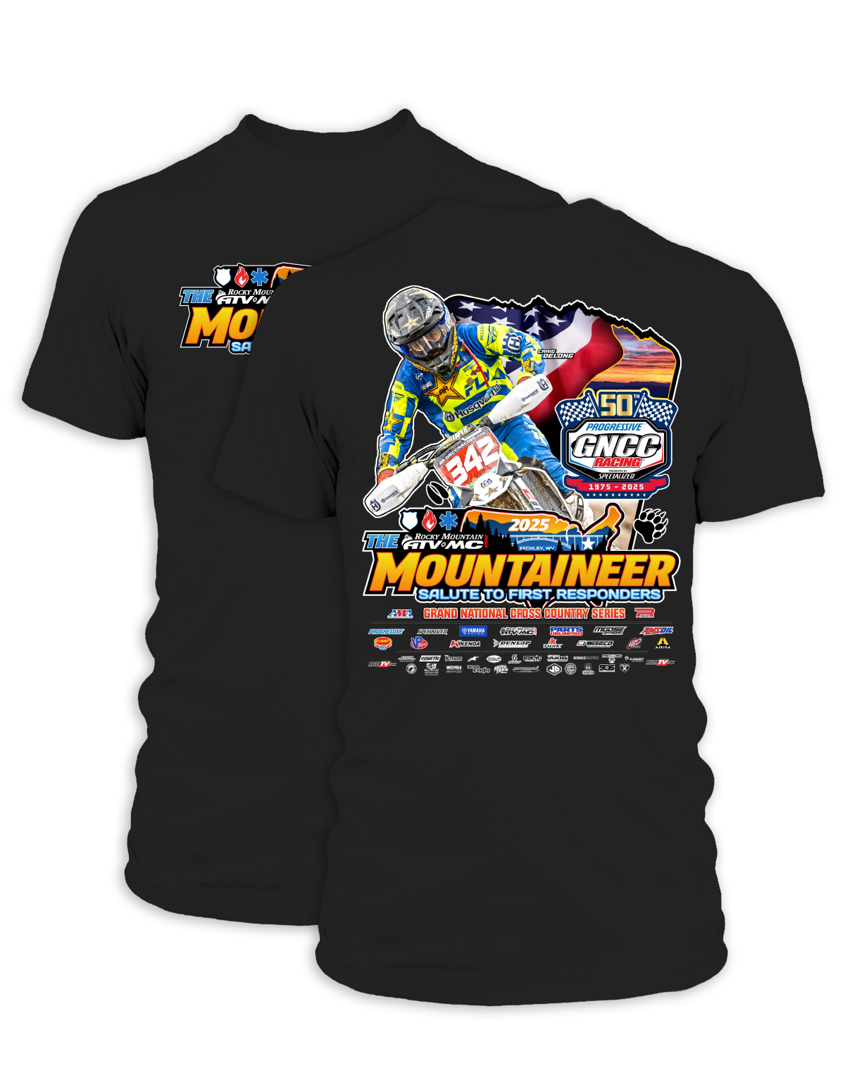 25 GNCC Mountaineer Event Tee Bike