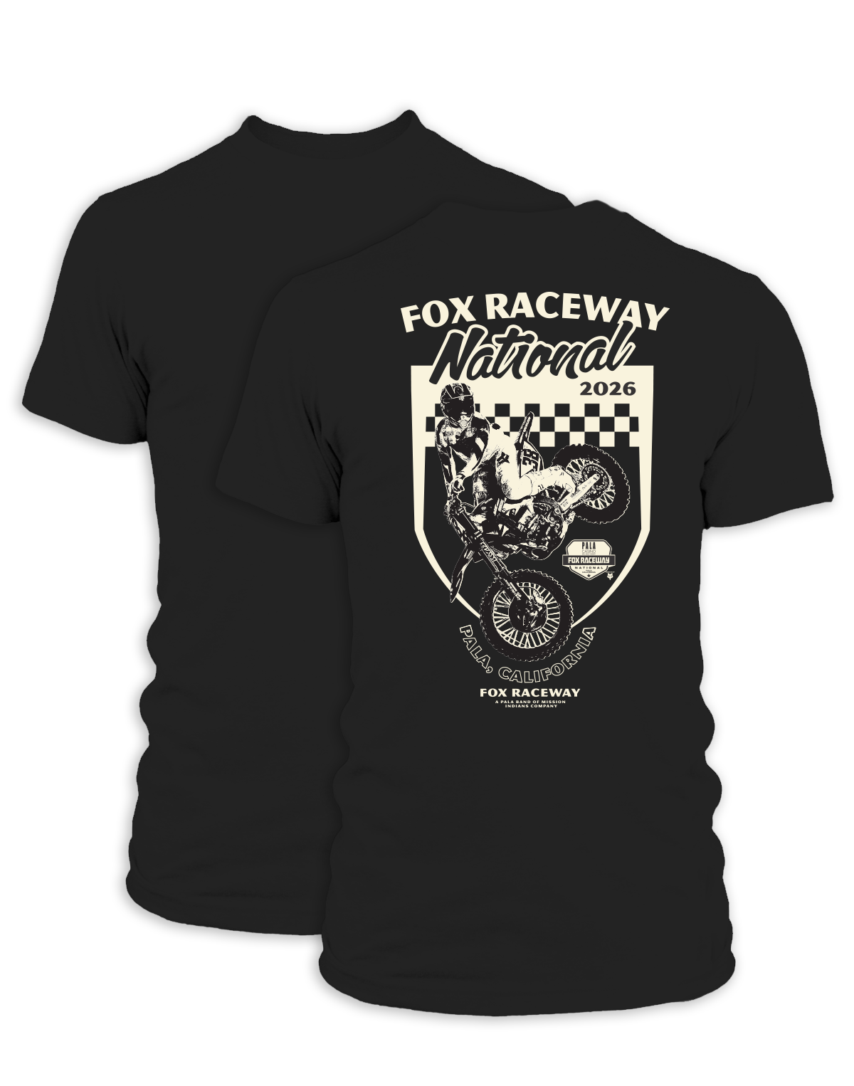 26 MX Pala Checkered Life Adult T-Shirt