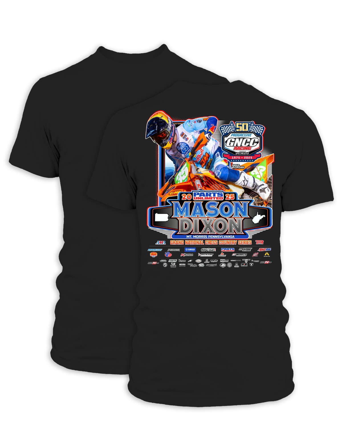 25 GNCC Mason Dixon Event Tee Bike