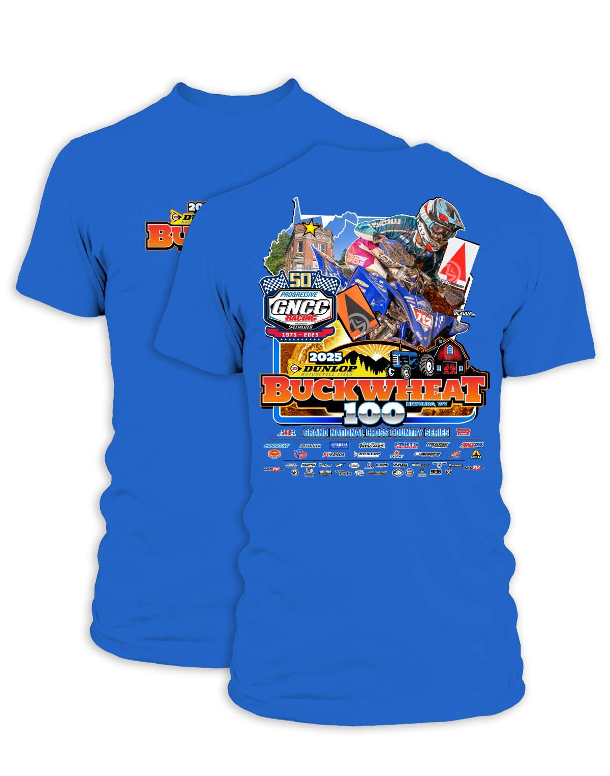 25 GNCC Buckwheat Event Tee ATV