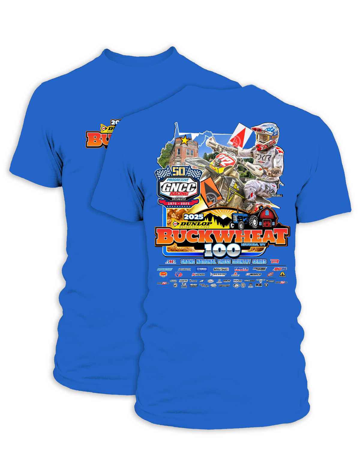 25 GNCC Buckwheat Event Tee Bike