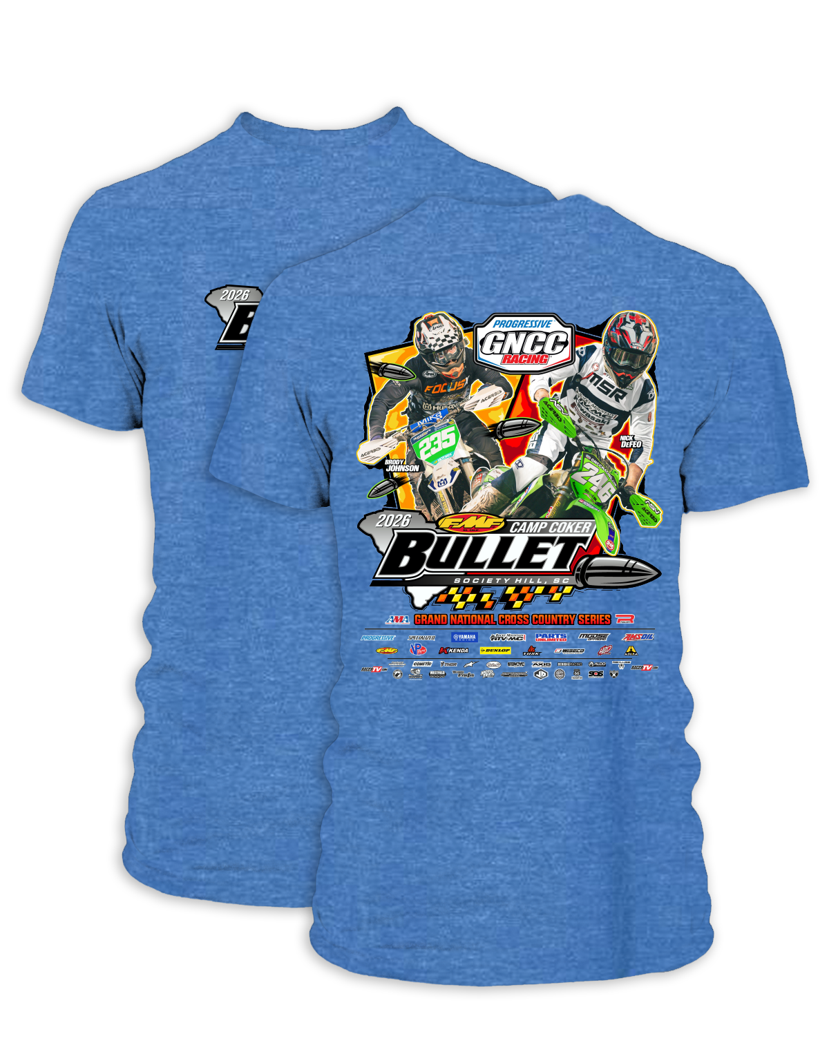 26 GNCC Camp Coker Event Tee Bike