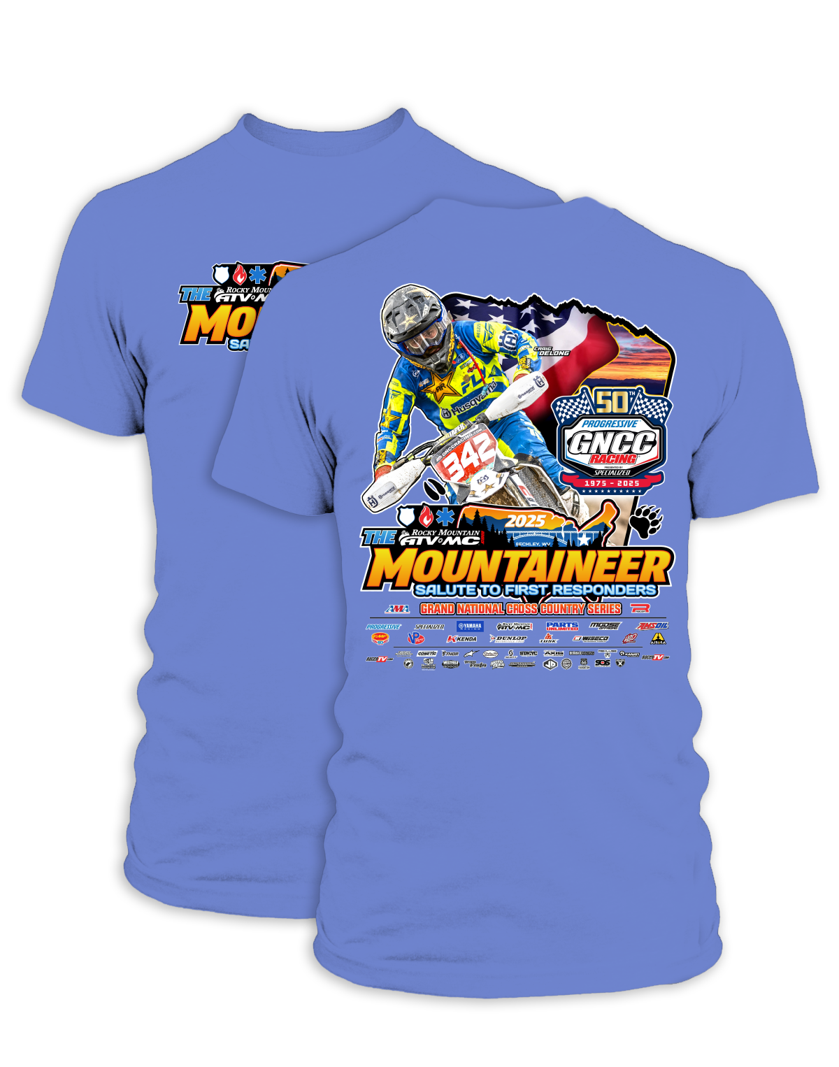 25 GNCC Mountaineer Event Tee Bike