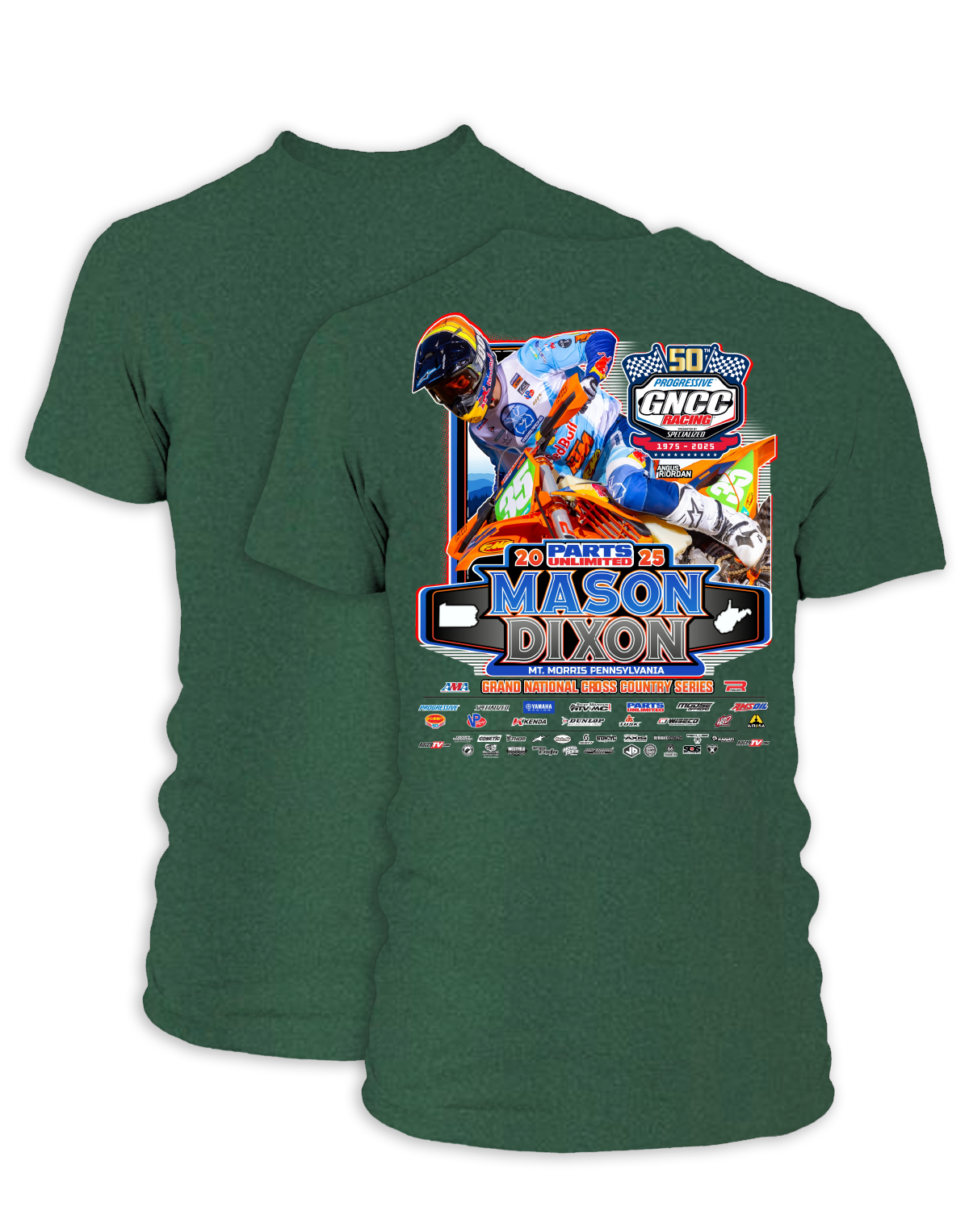 25 GNCC Mason Dixon Event Tee Bike