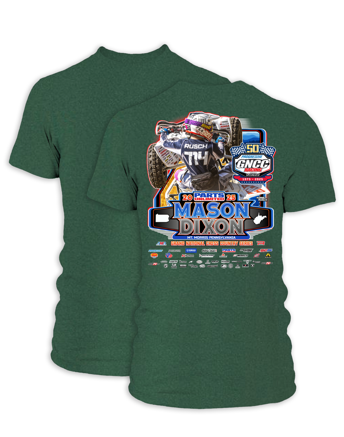 25 GNCC Mason Dixon Event Tee ATV