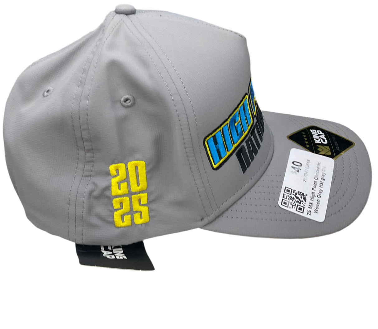 25 MX High Point Checkered Woven Grey Hat