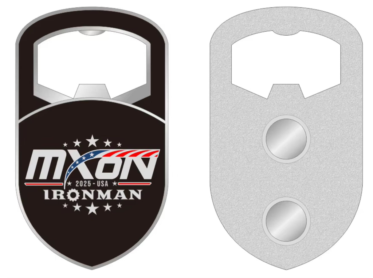 25 MXON Ironman Magnetic Bottle Opener
