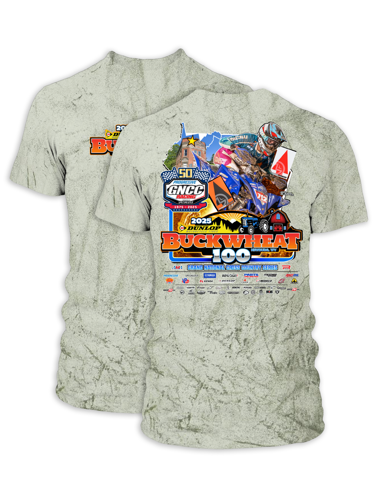 25 GNCC Buckwheat Event Tee ATV