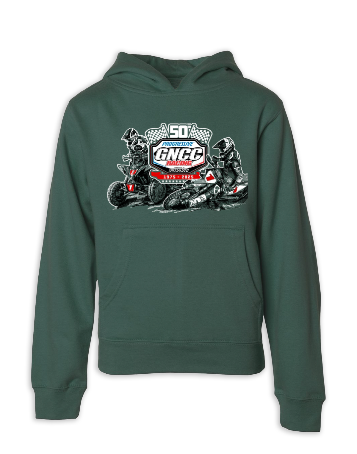 25 GNCC Series Cloudy Days Green Sweatshirt Youth