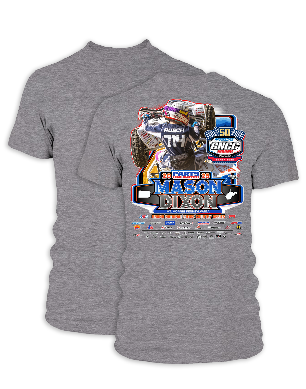 25 GNCC Mason Dixon Event Tee ATV