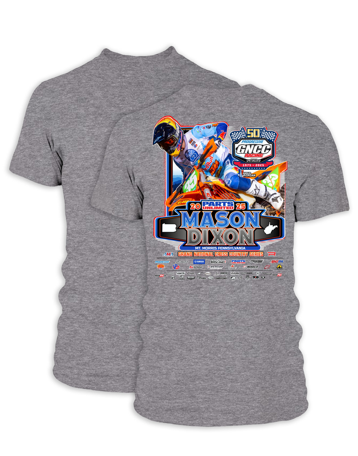 25 GNCC Mason Dixon Event Tee Bike