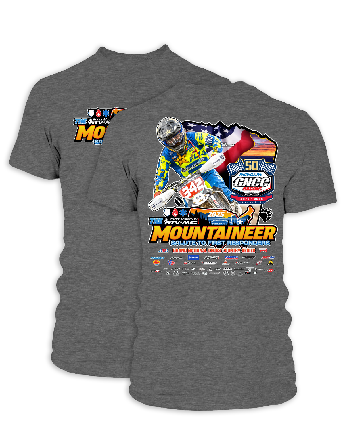 25 GNCC Mountaineer Event Tee Bike