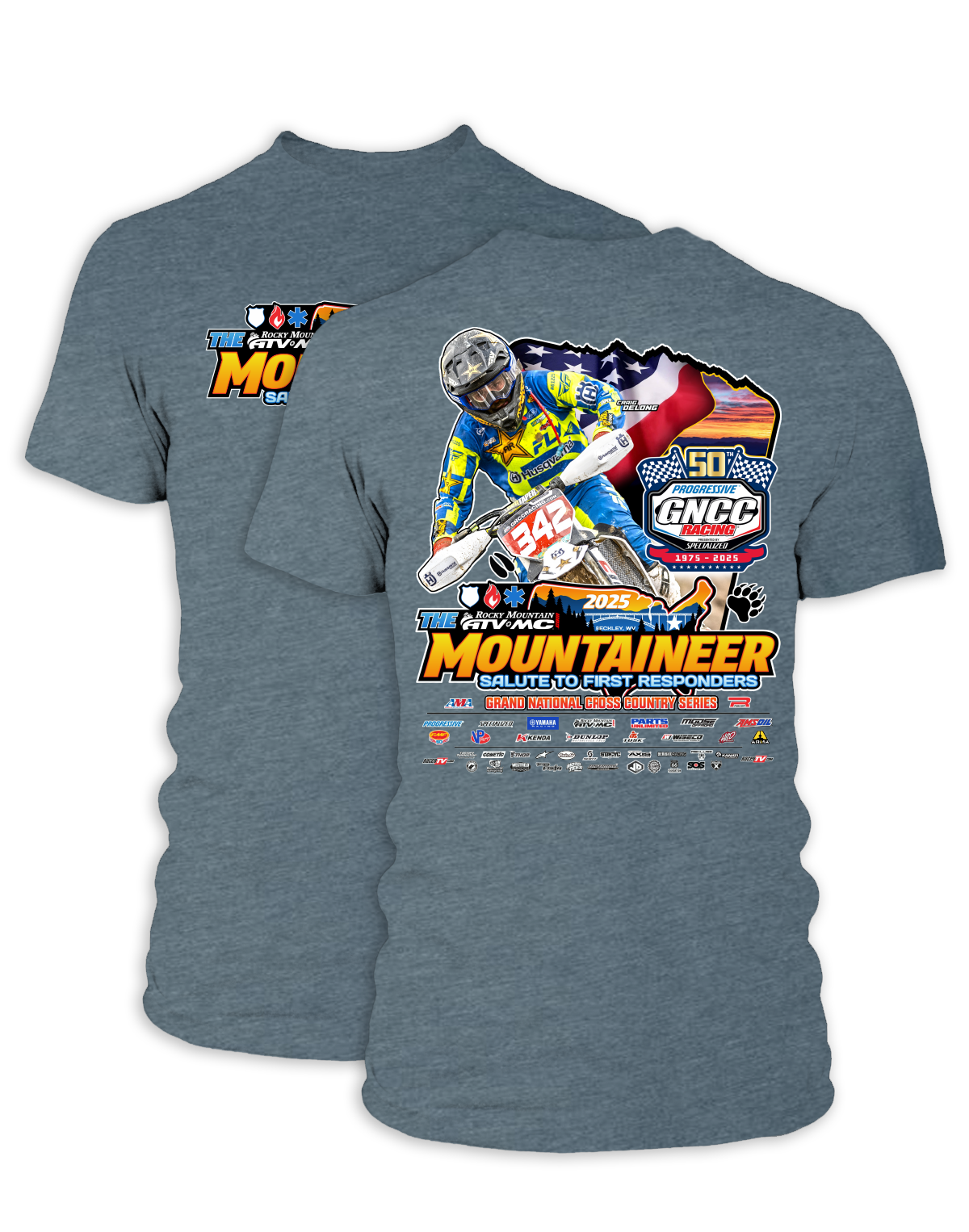 25 GNCC Mountaineer Event Tee Bike