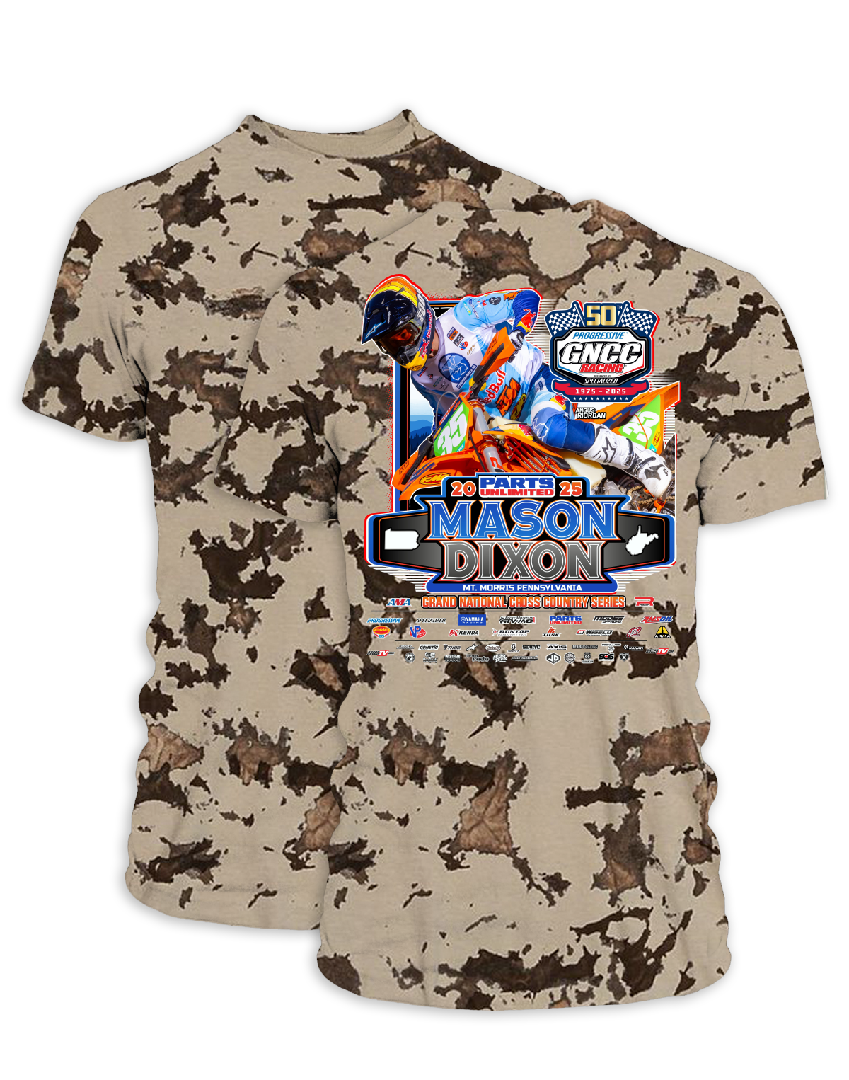 25 GNCC Mason Dixon Event Tee Bike