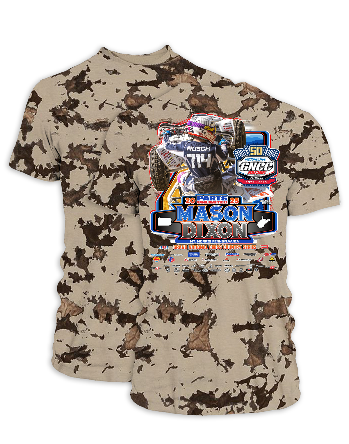 25 GNCC Mason Dixon Event Tee ATV