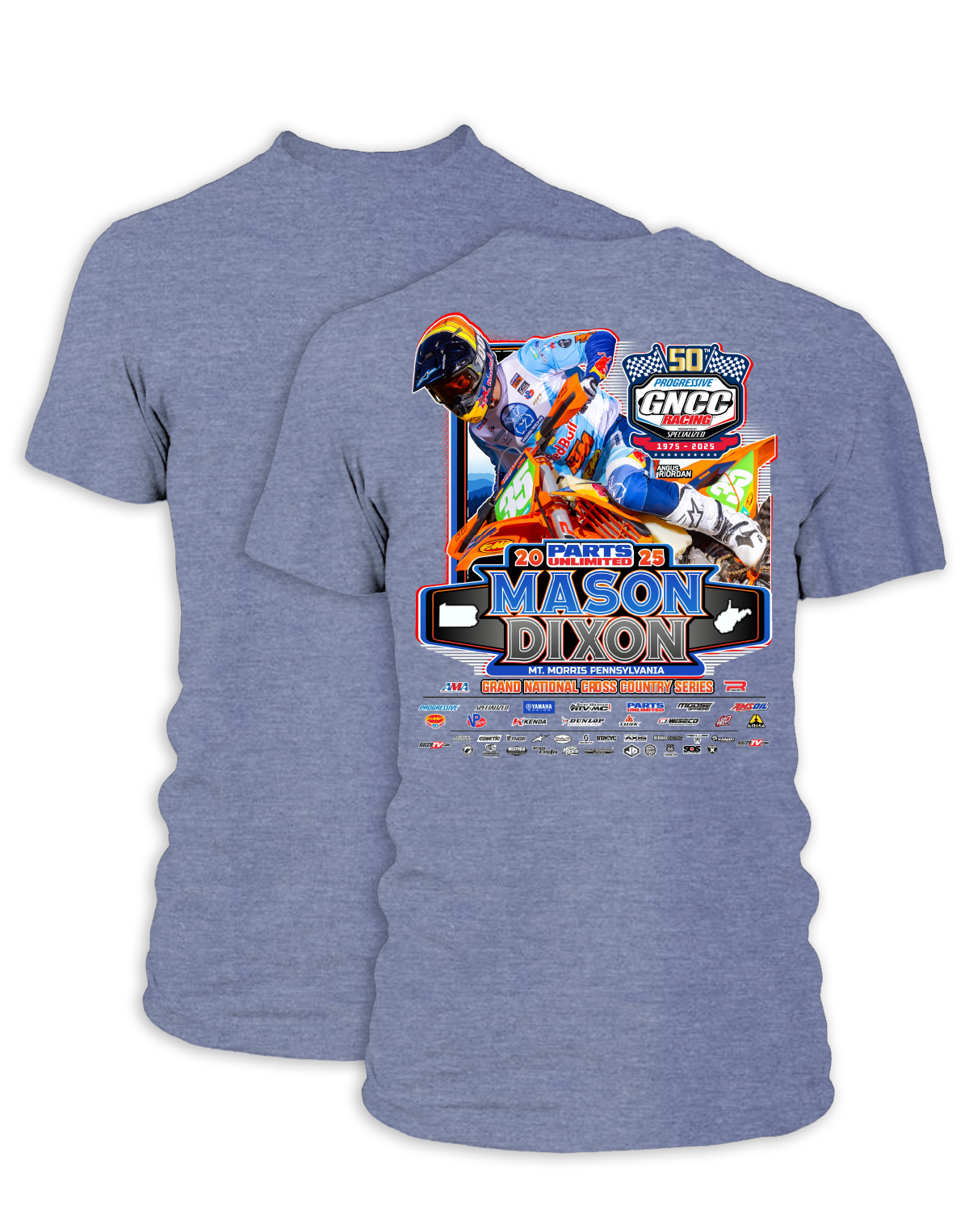 25 GNCC Mason Dixon Event Tee Bike