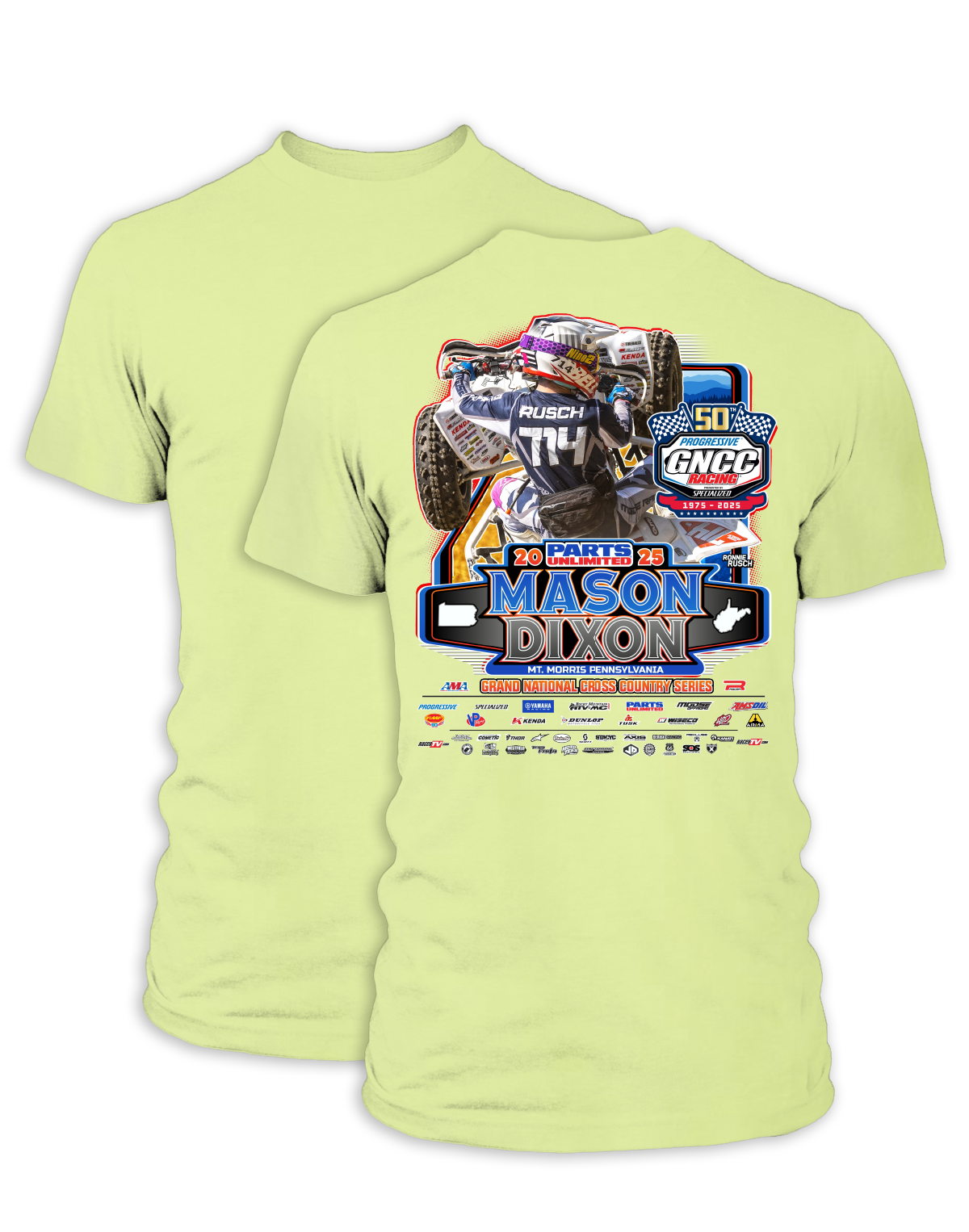 25 GNCC Mason Dixon Event Tee ATV