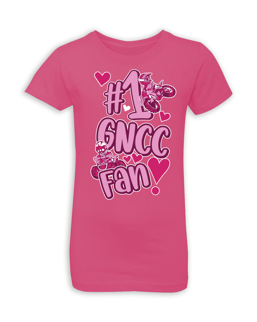 GNCC Series Youth Girls Pink T-Shirt
