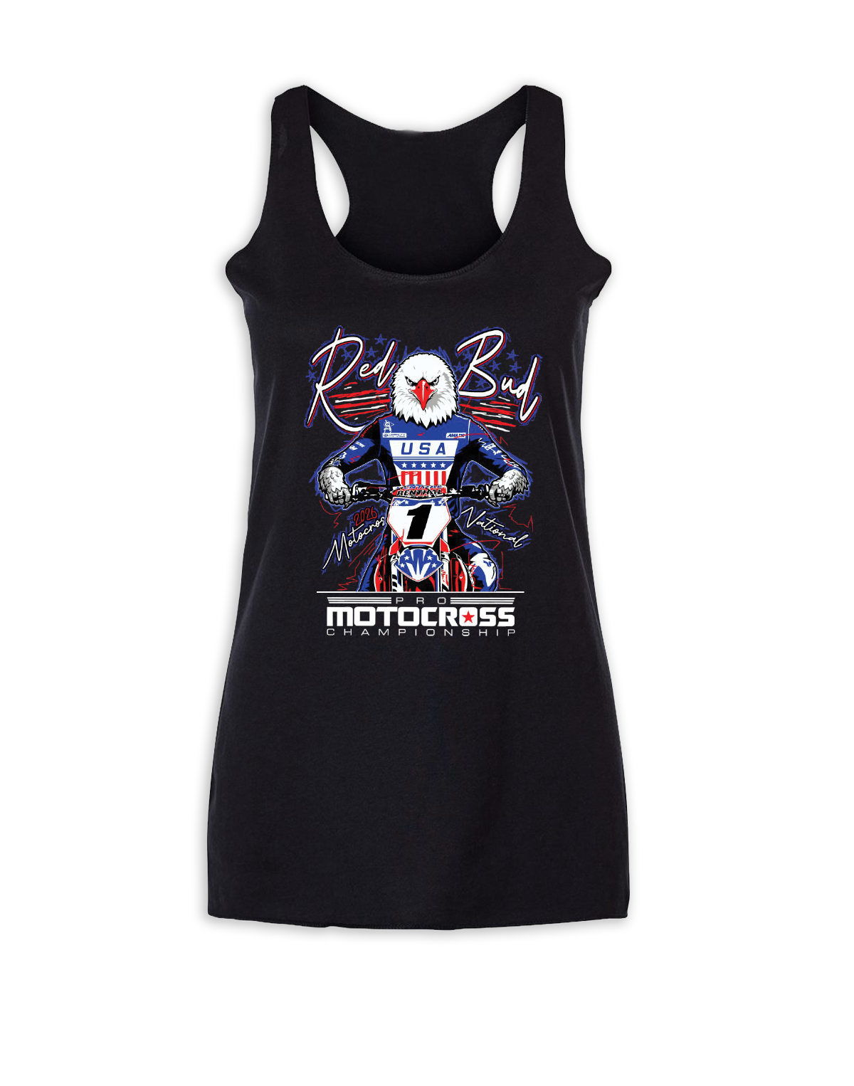 26 MX Redbud Neon Lights Ladies Tanks