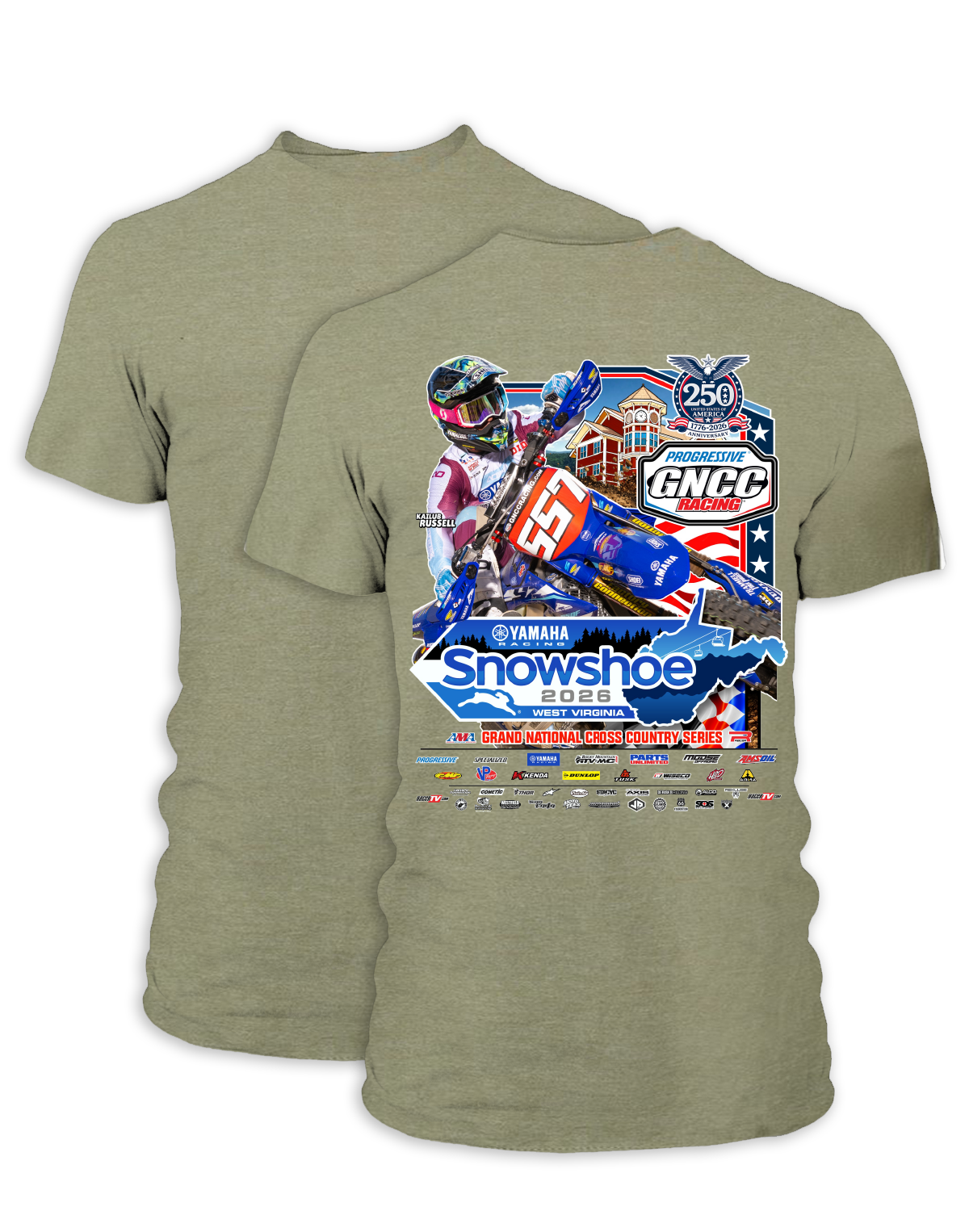 26 GNCC Snowshoe Event Tee Bike
