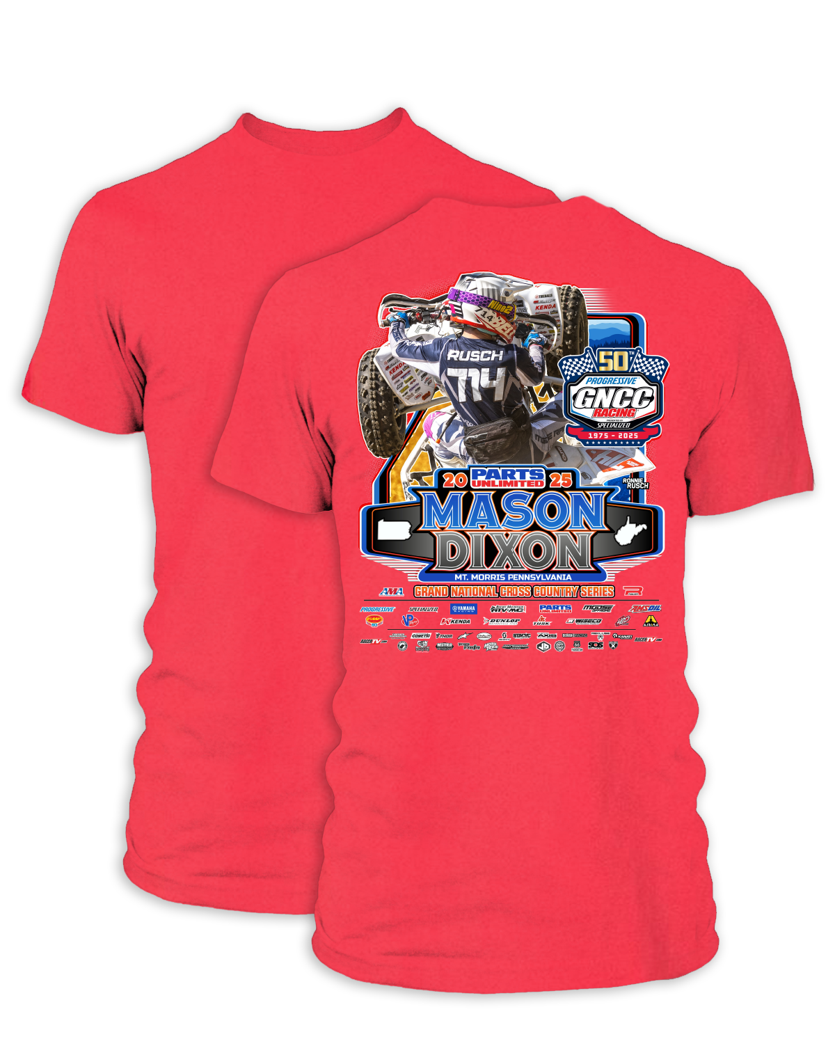 25 GNCC Mason Dixon Event Tee ATV