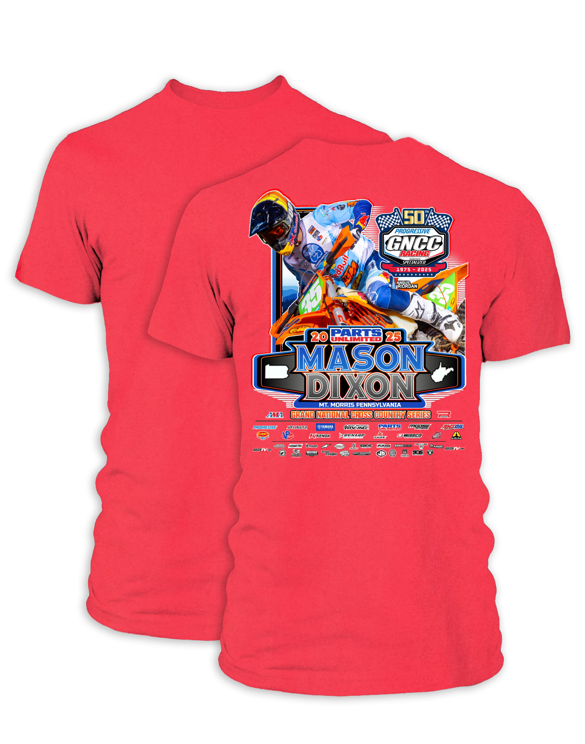 25 GNCC Mason Dixon Event Tee Bike