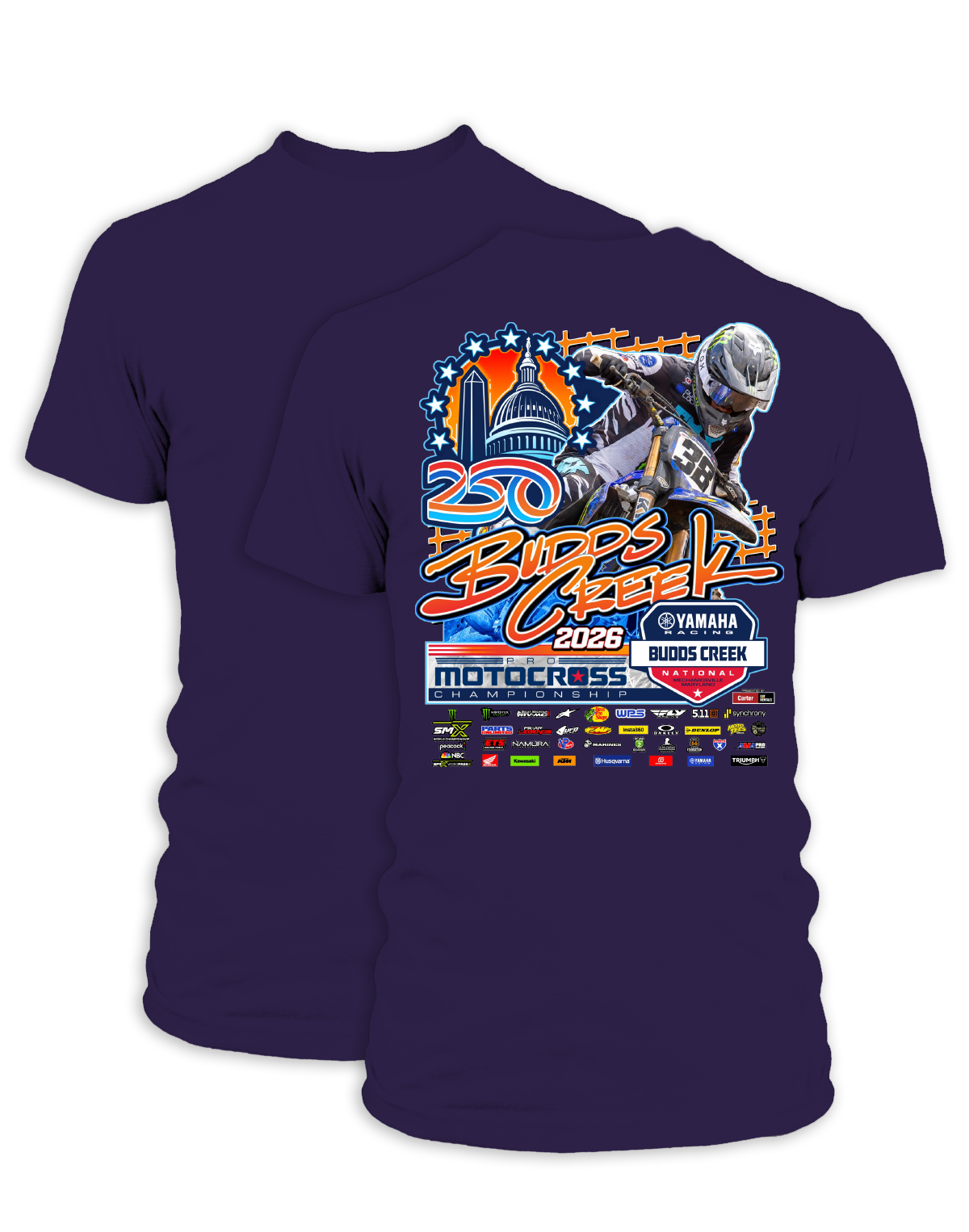 26 MX Budds Creek Main Adult Event T-Shirt