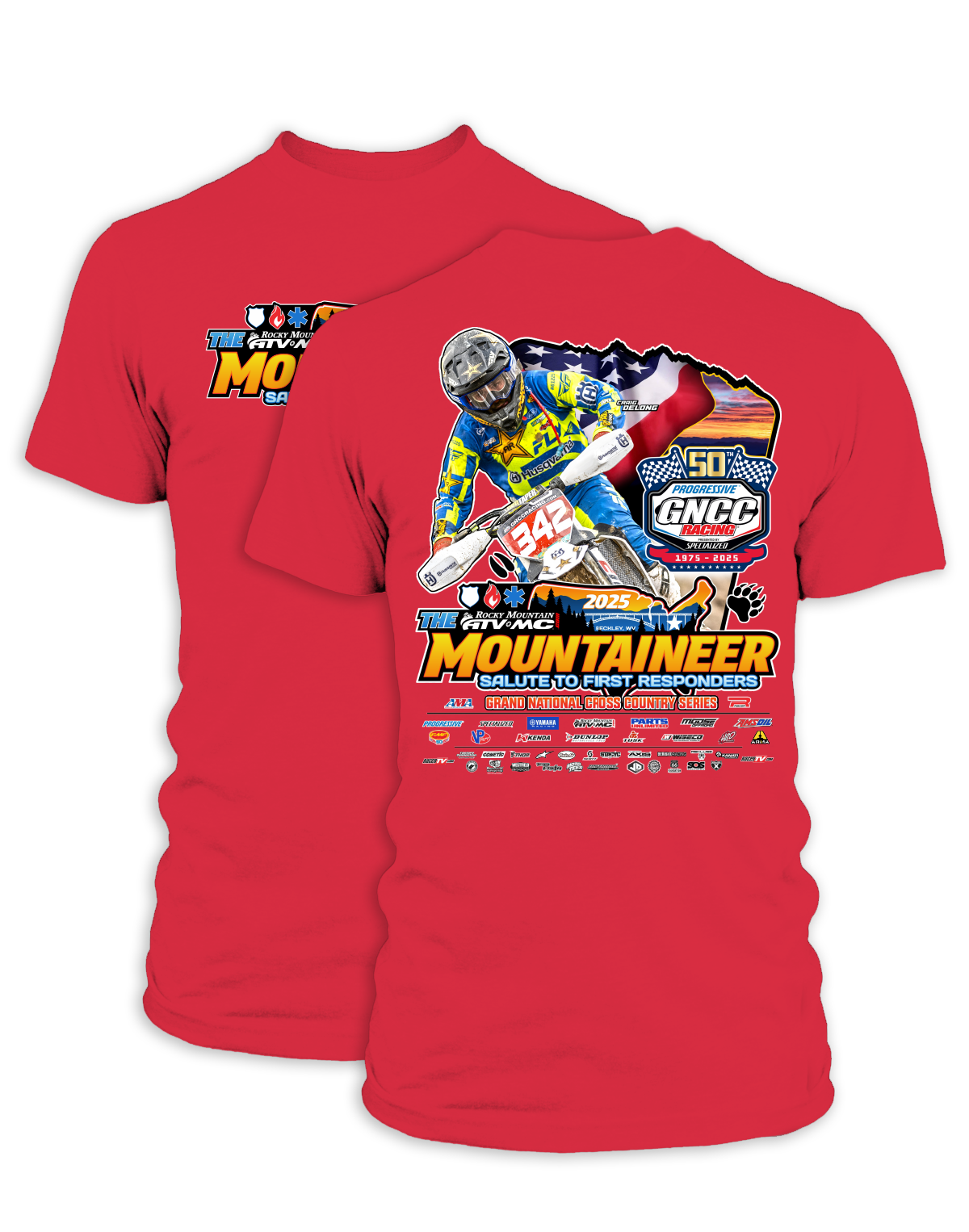 25 GNCC Mountaineer Event Tee Bike