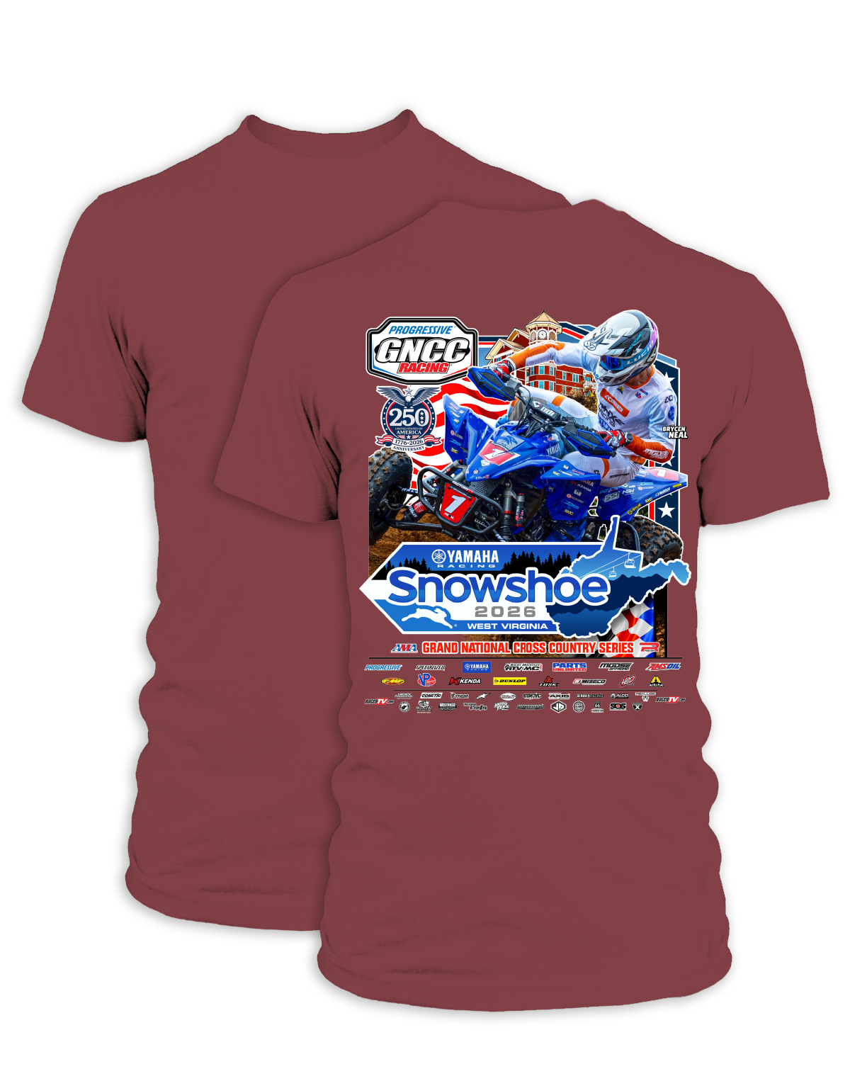26 GNCC Snowshoe Event Tee ATV