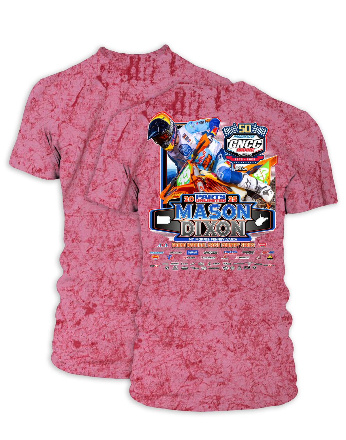 25 GNCC Mason Dixon Event Tee Bike