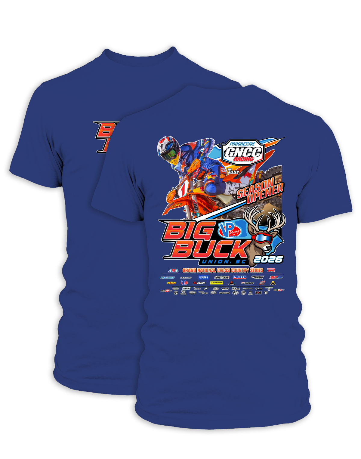 26 GNCC Big Buck Event Tee Bike