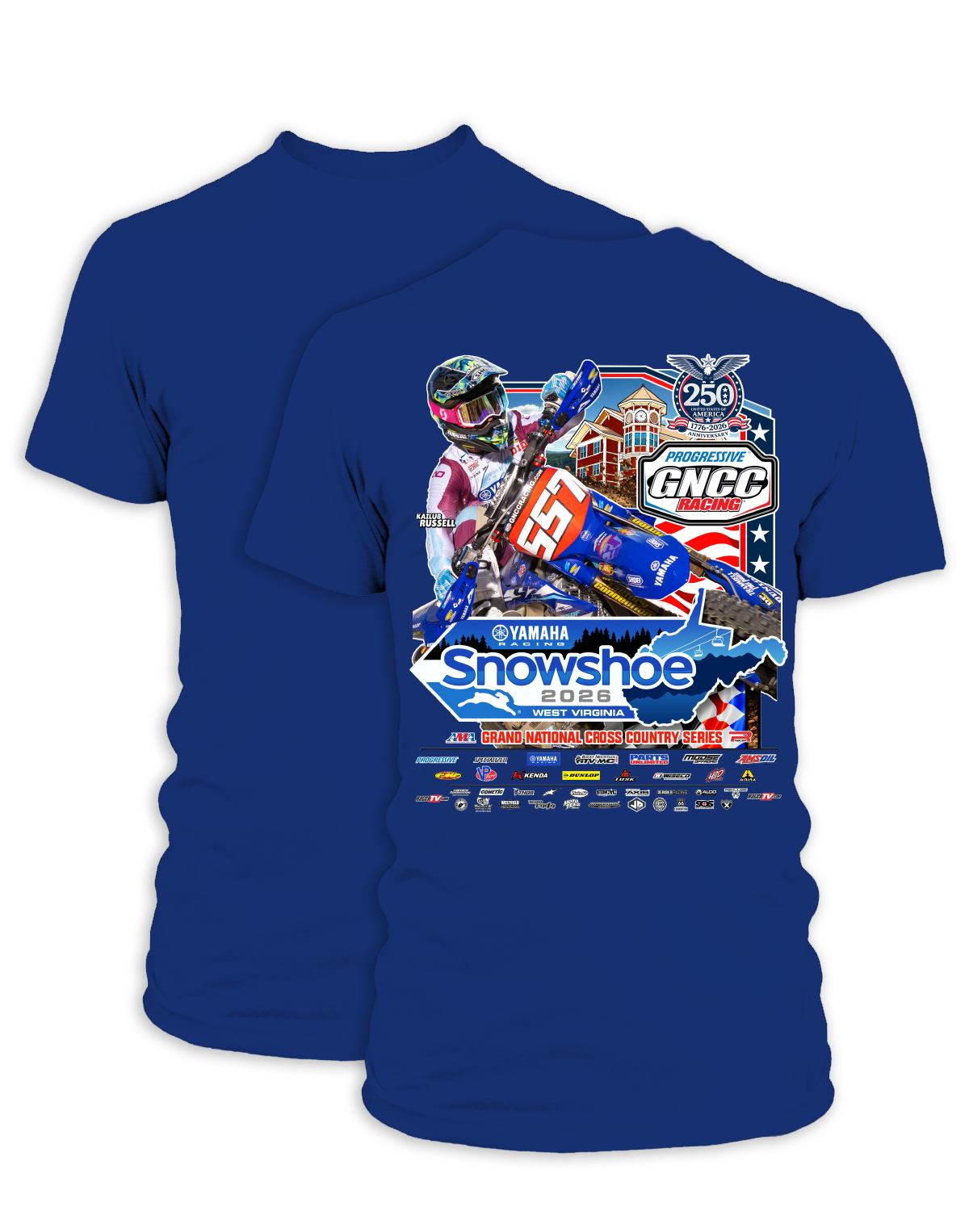 26 GNCC Snowshoe Event Tee Bike