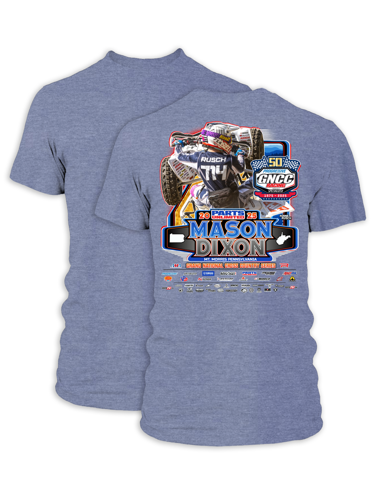 25 GNCC Mason Dixon Event Tee ATV