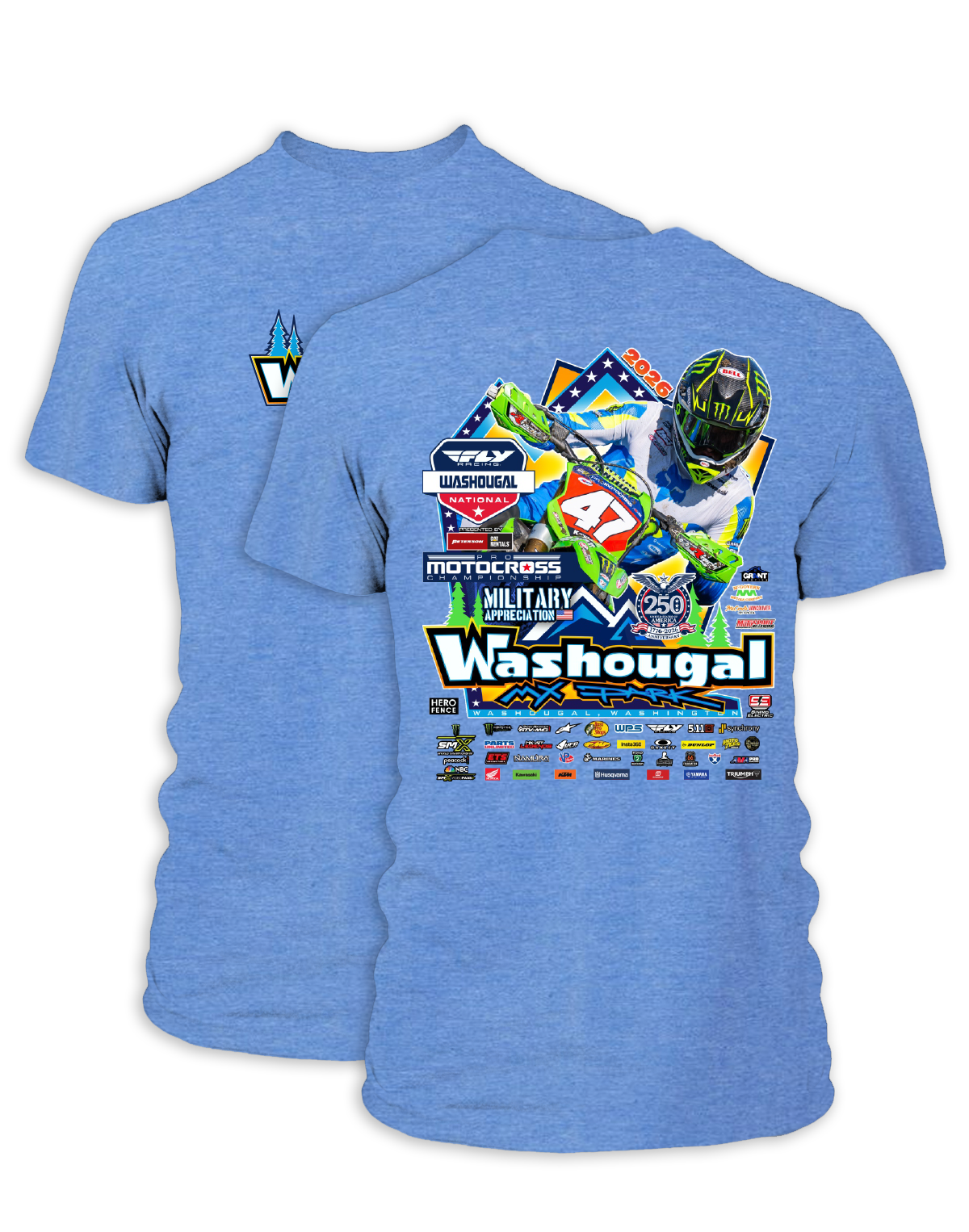 26 MX Washougal Main Adult Event T-Shirt