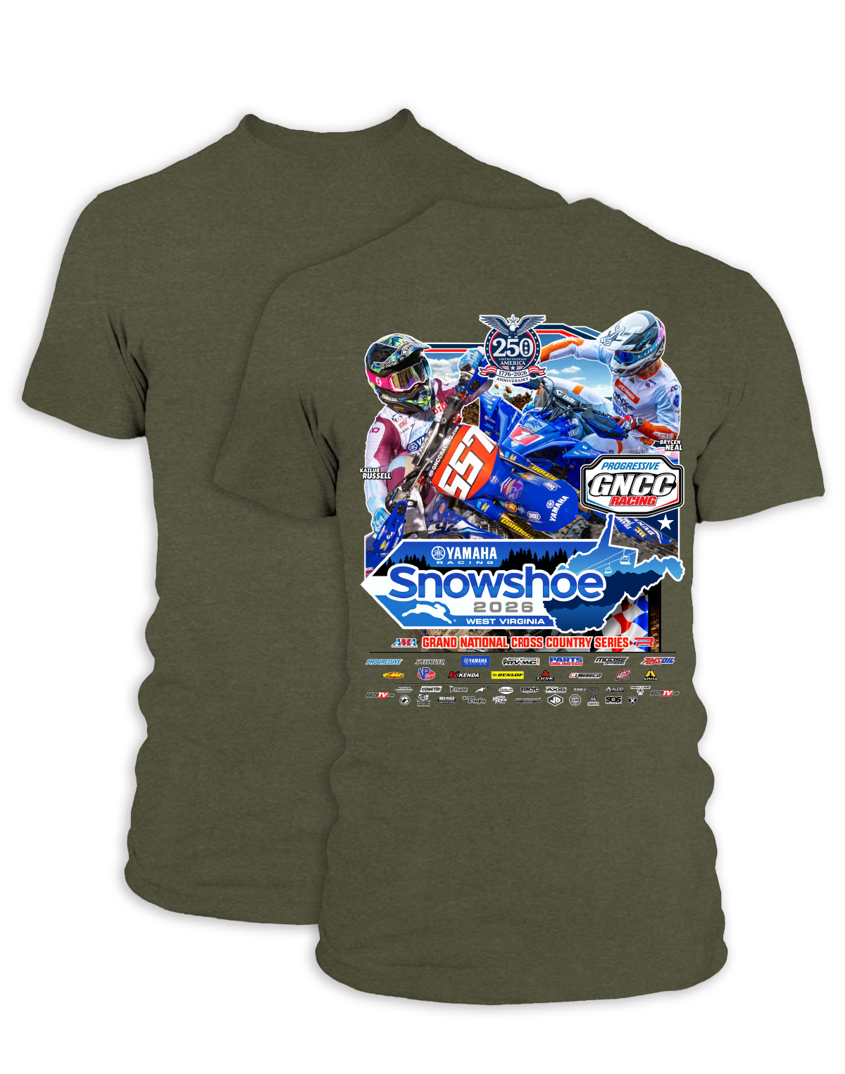 26 GNCC Snowshoe Combined Event Tee