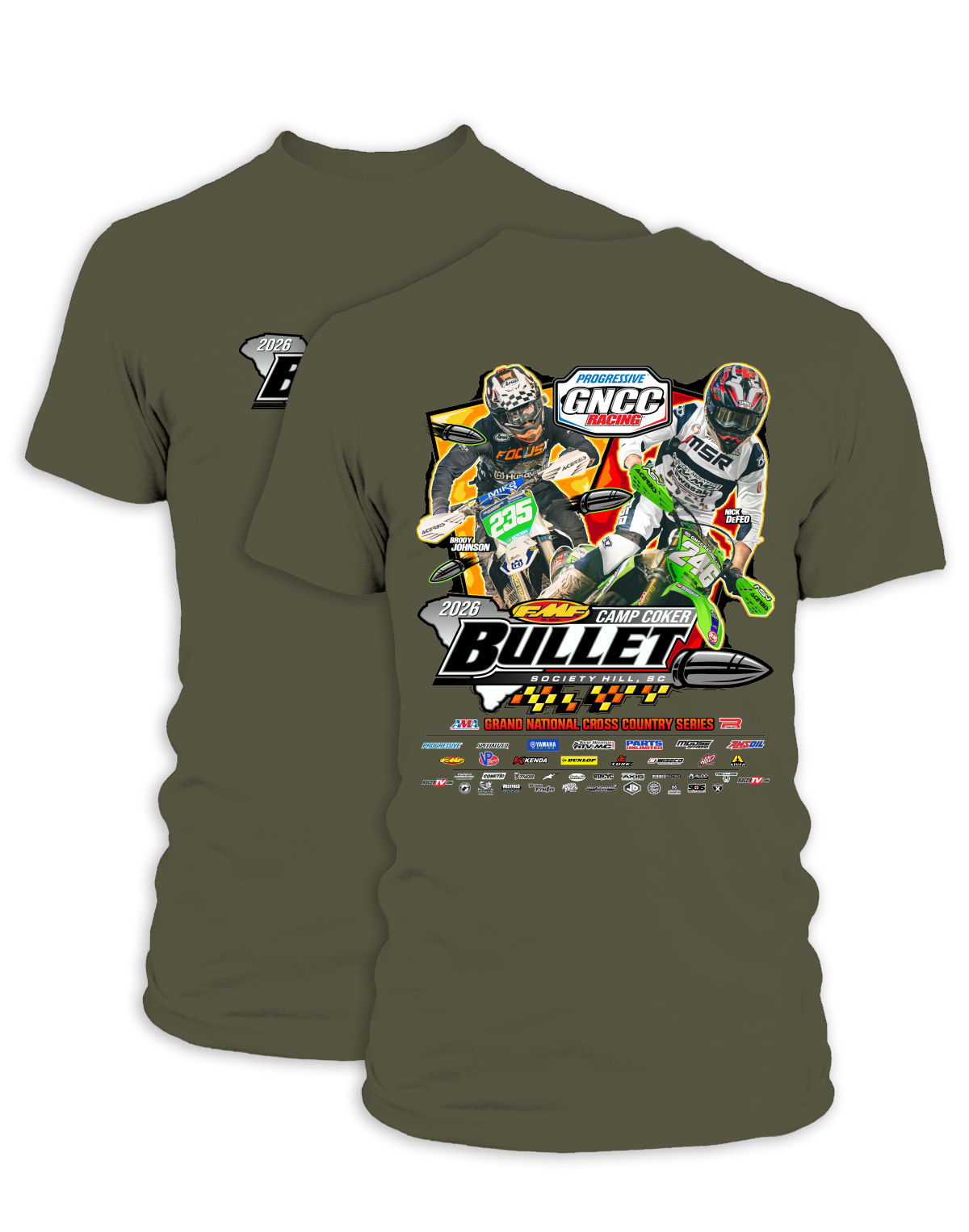 26 GNCC Camp Coker Event Tee Bike