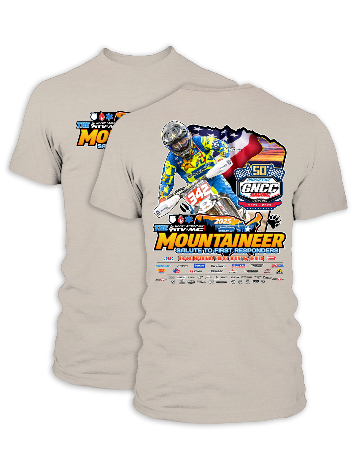 25 GNCC Mountaineer Event Tee Bike