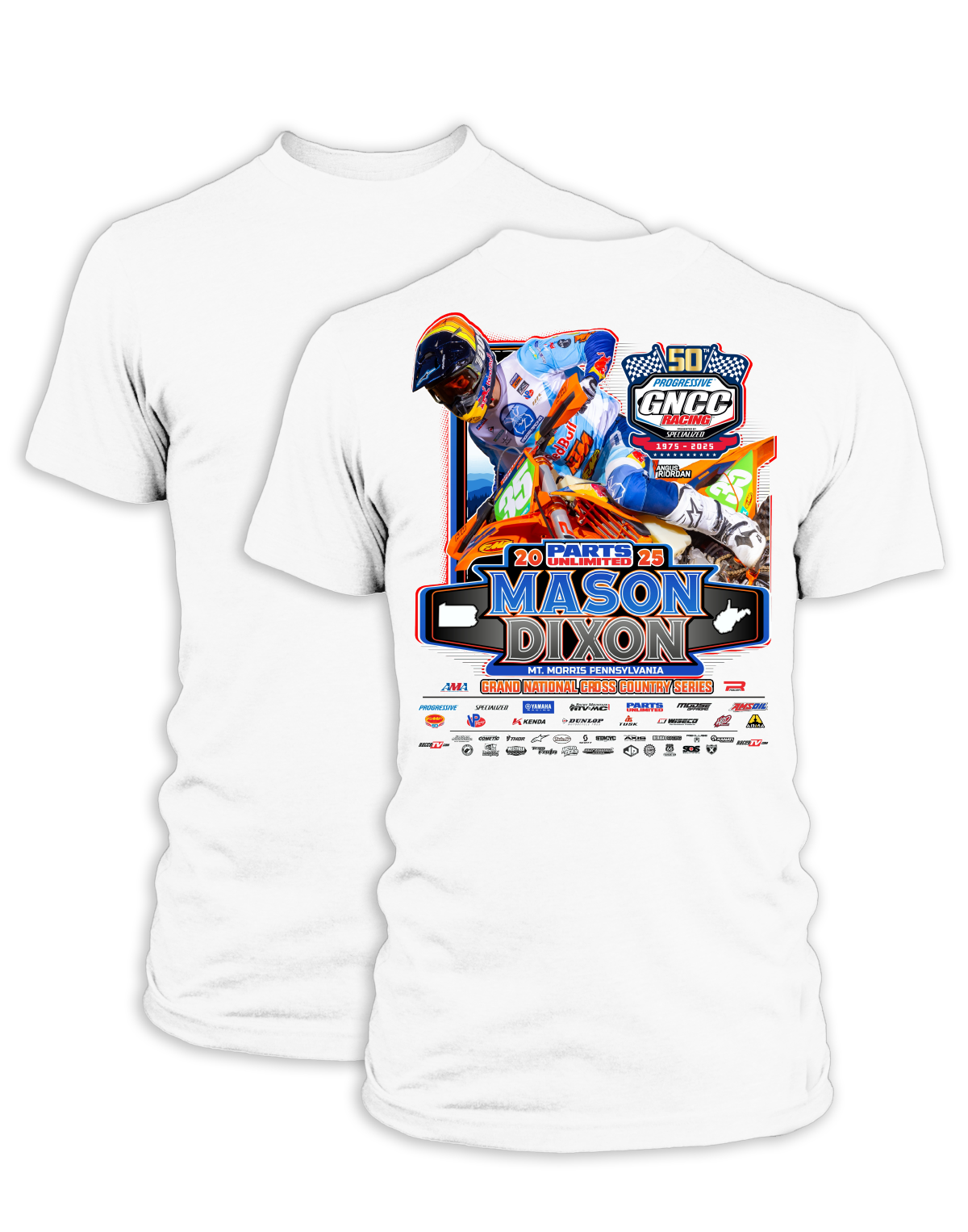 25 GNCC Mason Dixon Event Tee Bike