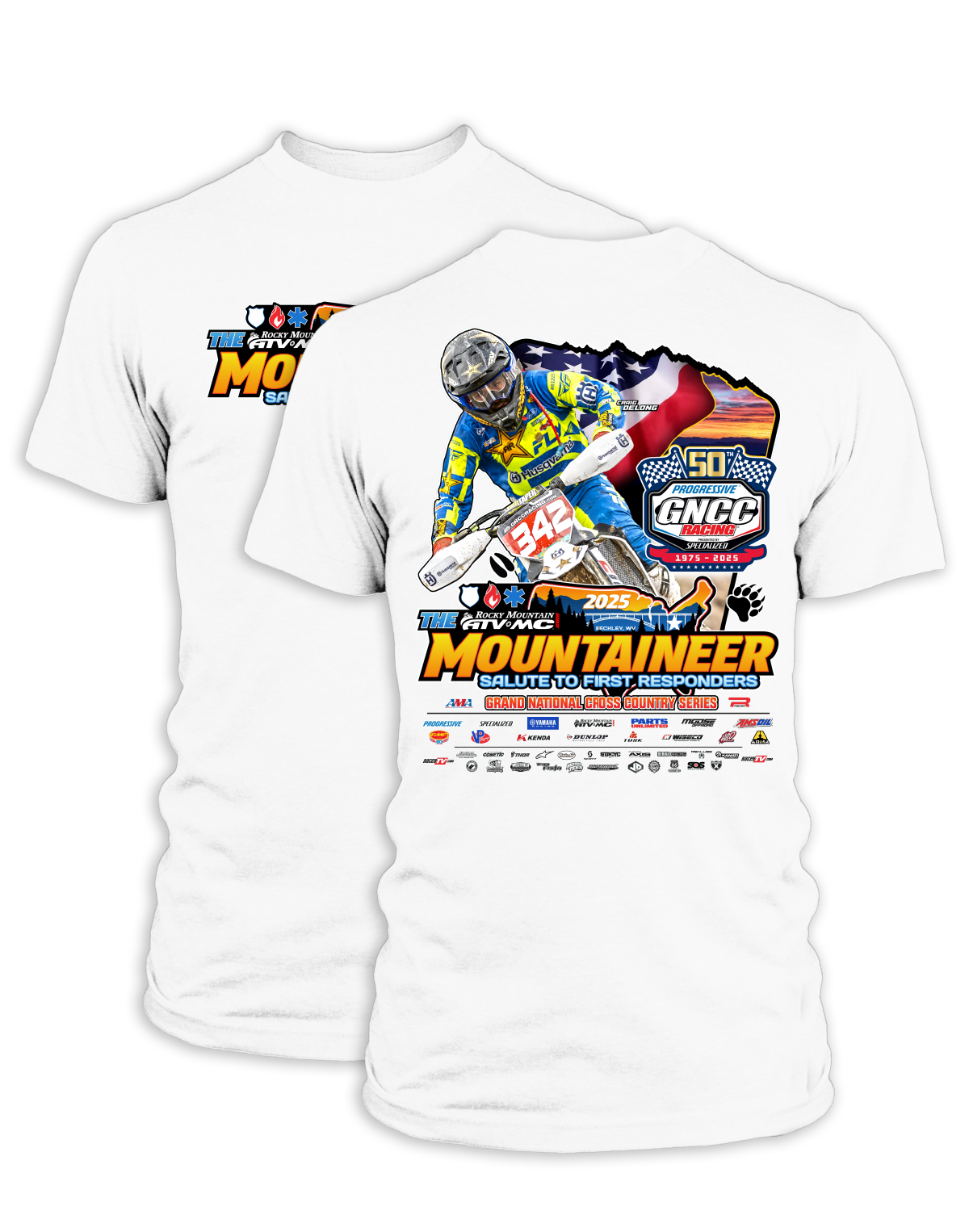 25 GNCC Mountaineer Event Tee Bike