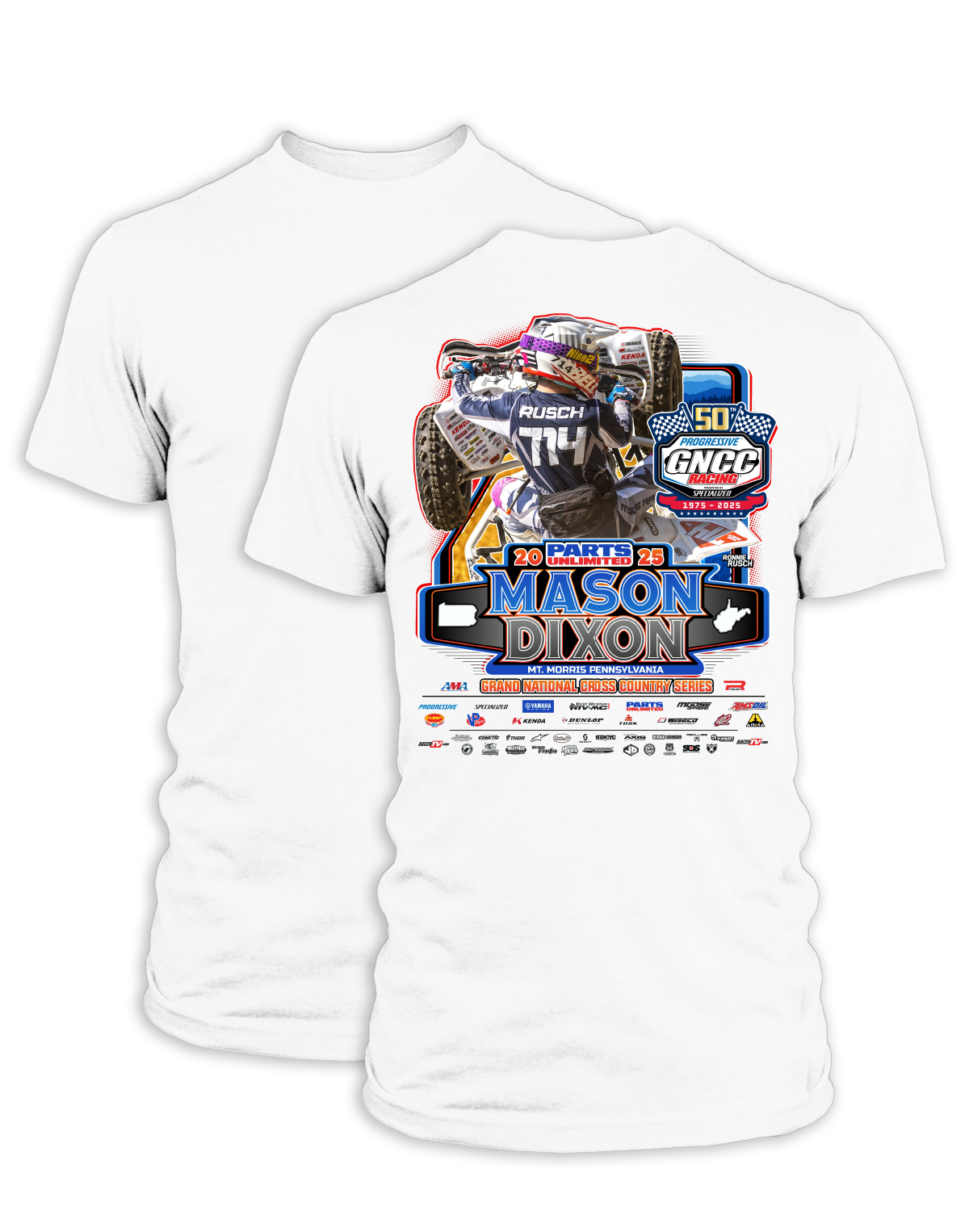 25 GNCC Mason Dixon Event Tee ATV