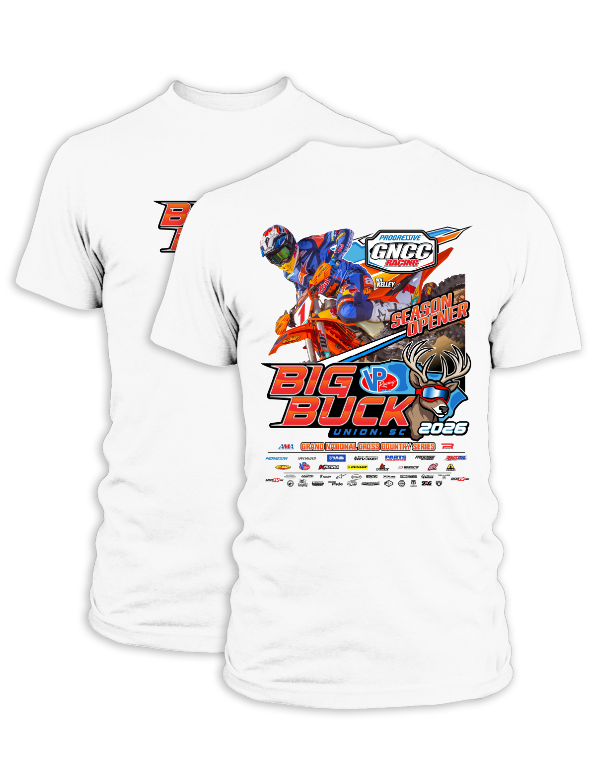 26 GNCC Big Buck Event Tee Bike