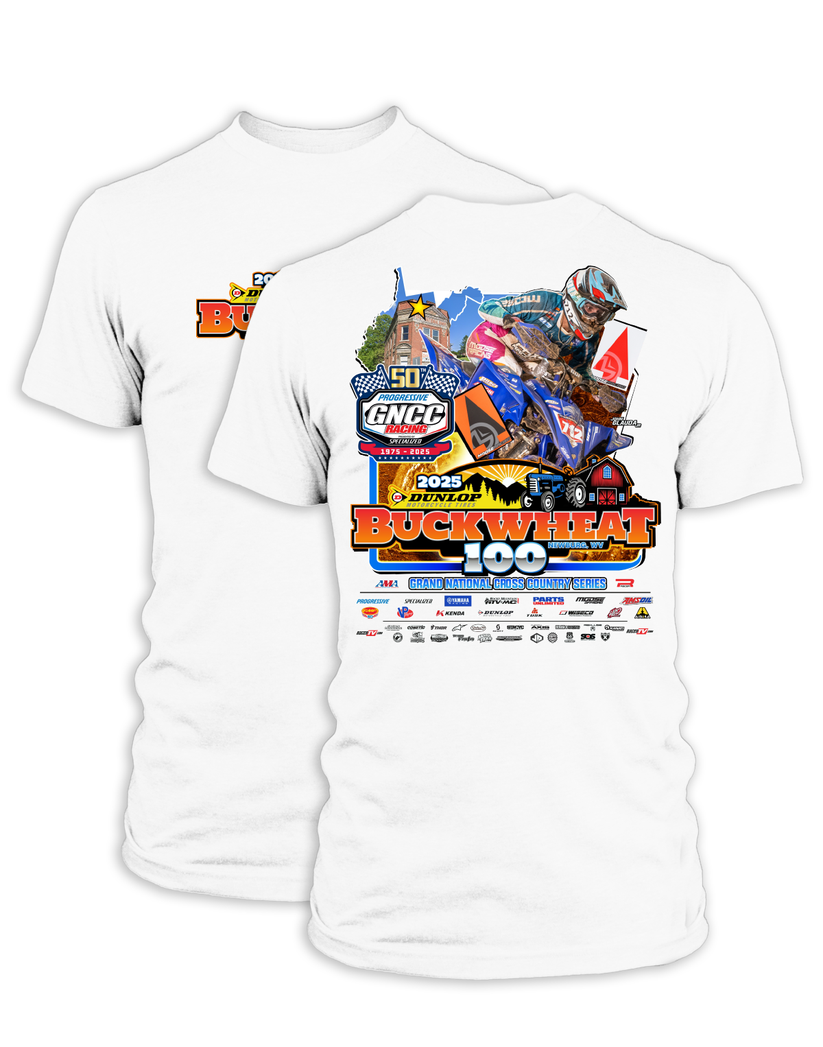 25 GNCC Buckwheat Event Tee ATV