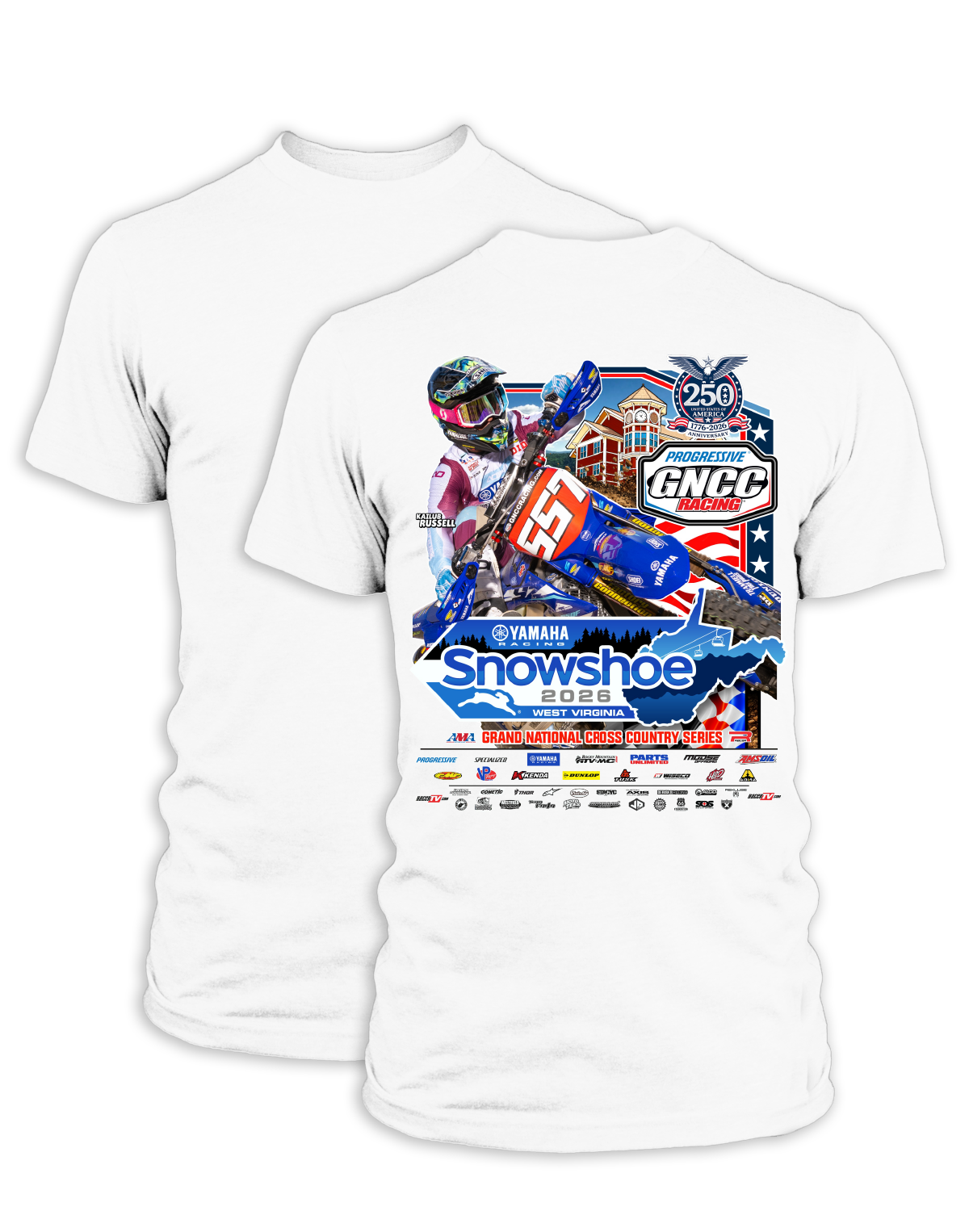 26 GNCC Snowshoe Event Tee Bike