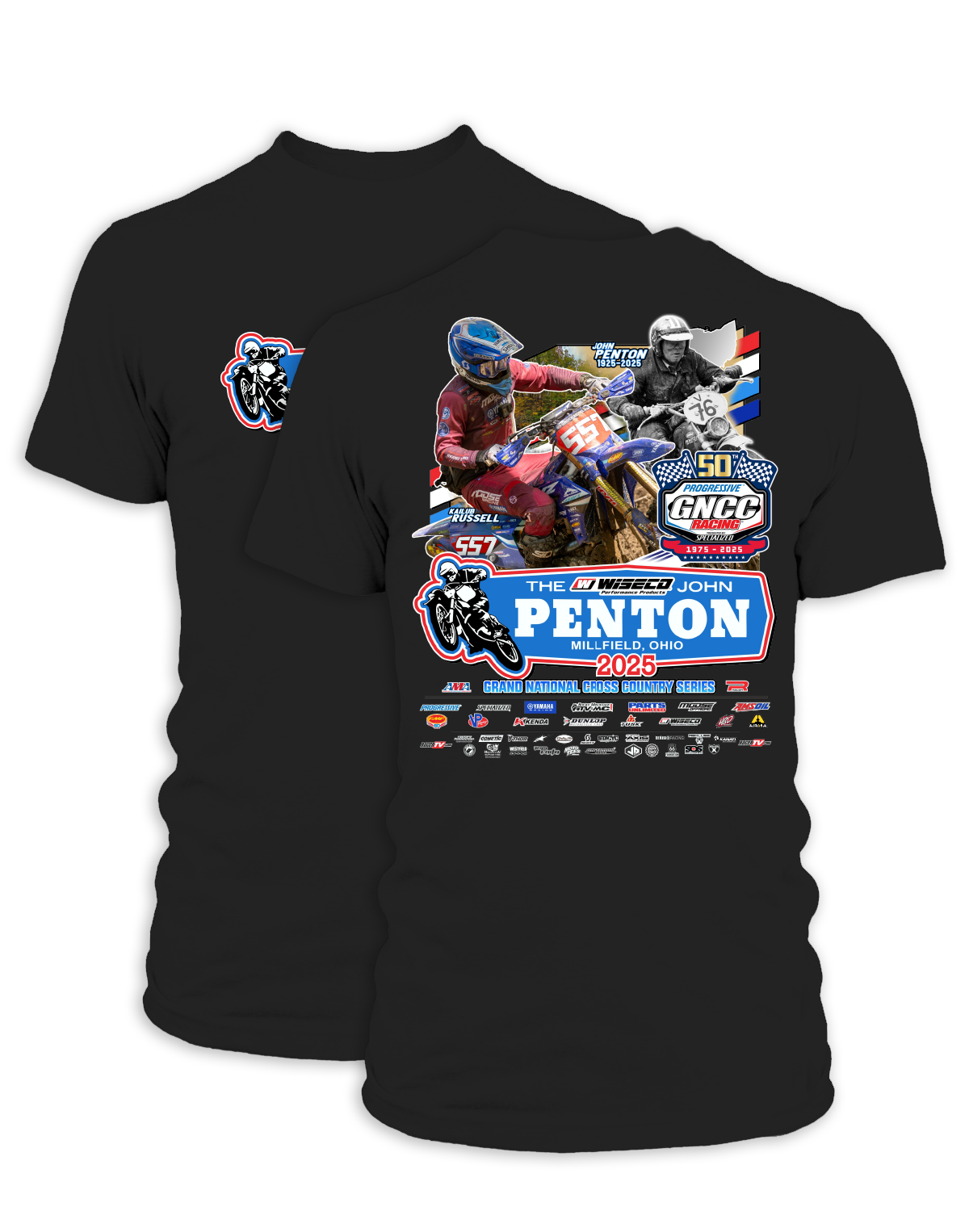 25 GNCC John Penton Event Tee Bike